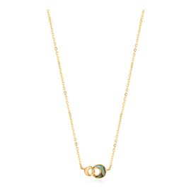 Ania Haie Tidal abalone crescent link necklace